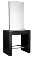 Comair Bedienungsplatz SWISS Doppelplatz, dunkles Holzfurnier, 190,5 x 82 x 48,6 cm – Friseuroutlet