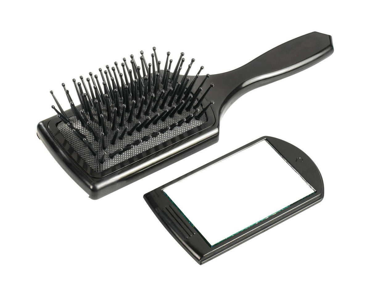 Comair Mini Paddlebrush mit herausnehmbarem Spiegel, 7-reihig