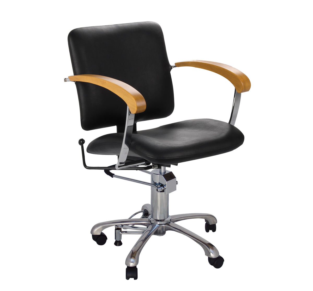 Comair Friseurstuhl London D mit Armlehnen in Buche