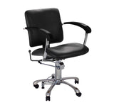 Comair Friseurstuhl London D mit schwarzen Armlehnen