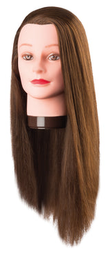 Comair Übungskopf Proteinhaar Pia, 60 cm, braun – Friseuroutlet