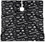 Comair Friseurumhang Moustache, schwarz-weiß, 144 x 140 cm – Ansicht 3