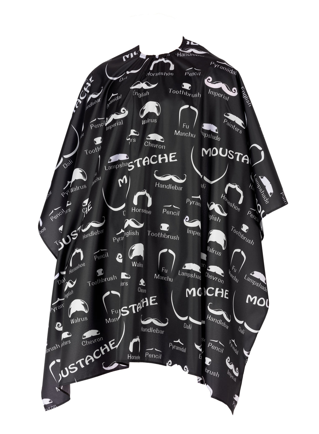 Comair Friseurumhang Moustache, schwarz-weiß, 144 x 140 cm – Ansicht 2
