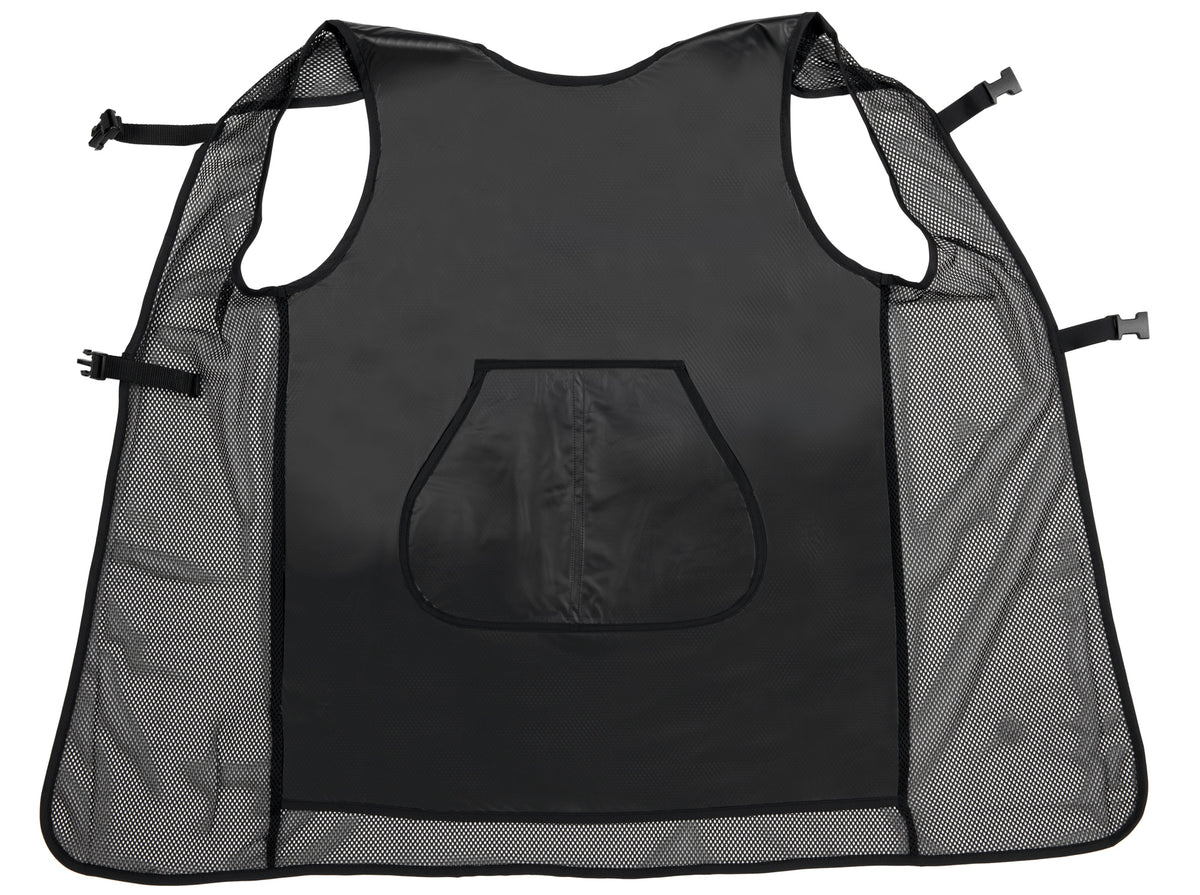 Comair Färbeschürze Mesh transparent schwarz (84 x 57 cm)
