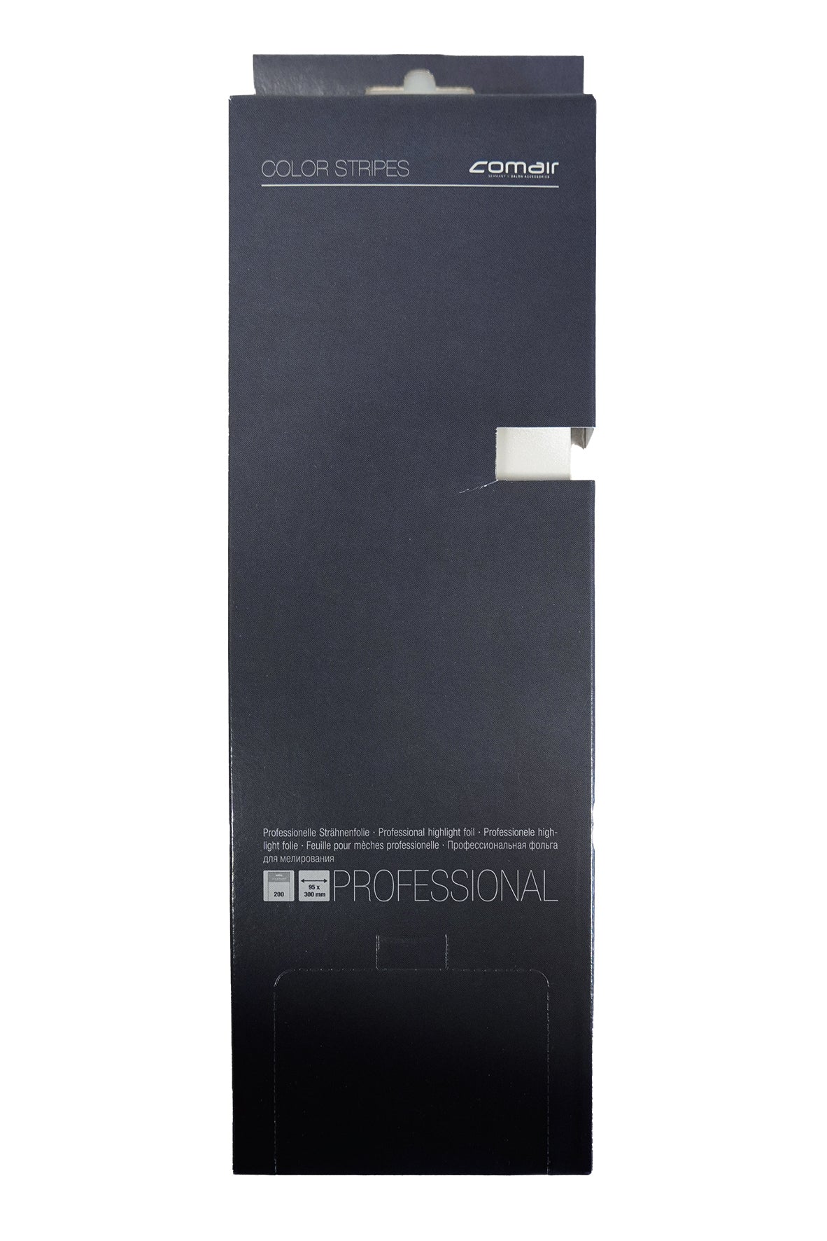 Comair Color Stripes lang 95x300mm 200 Stück Strähnen-Folien Silber