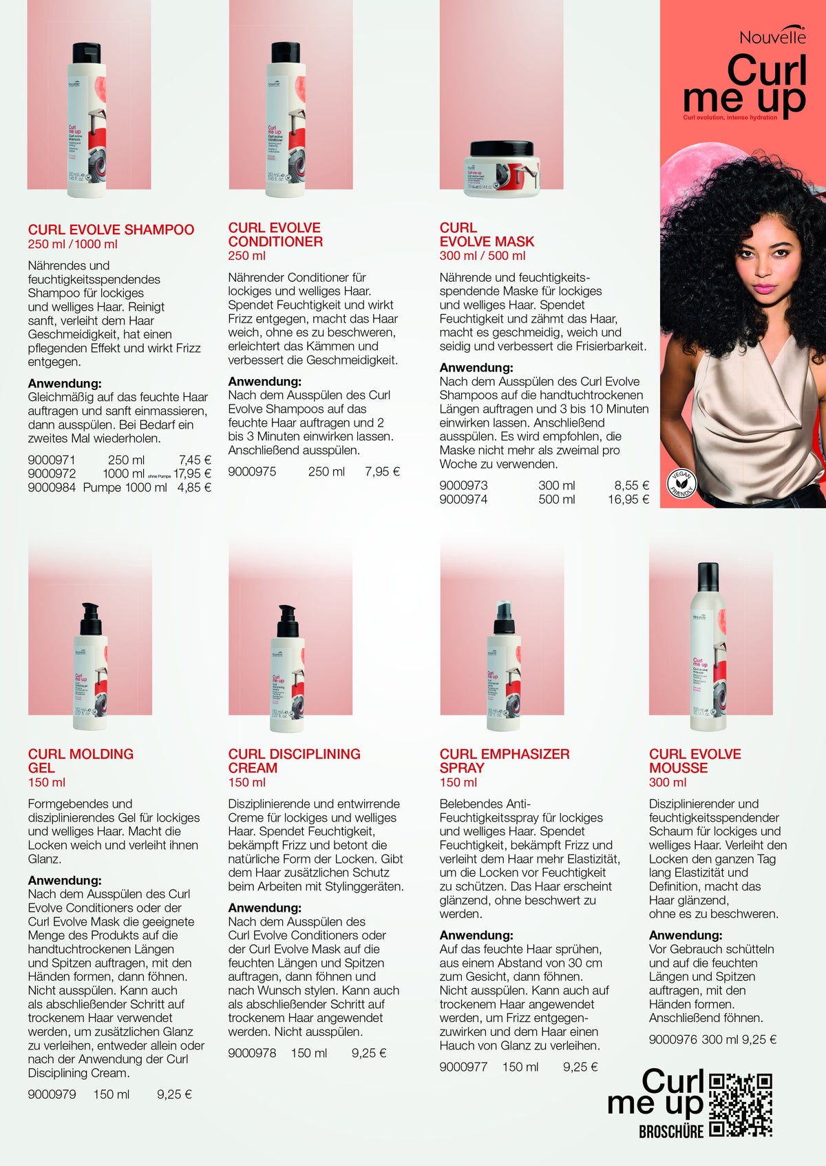 Nouvelle Curl me up One Pager Anwendung