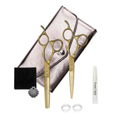 Olivia Garden SilkCut PRO Matt Gold 2er Scherenset – Friseuroutlet