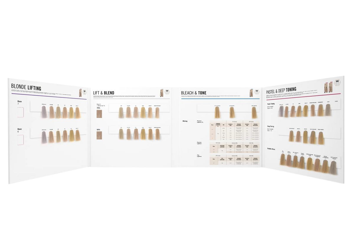 Schwarzkopf Professional BlondME Farbkarte 2023