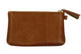 Kosmetiktasche leder, Farbe: cognac