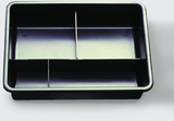 Efalock Arbeitskasten für Piccolo 84/5 mit 3 Fächern, schwarz